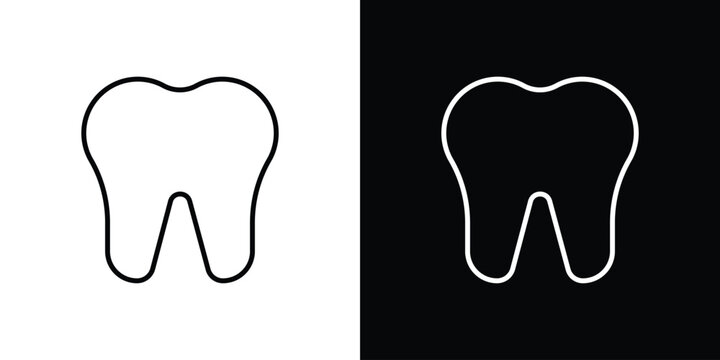 Tooth icons Simple element collection.