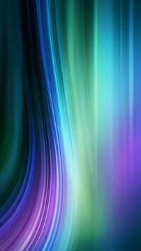 Abstract Aurora Vertical Light Streams Blue Green Purple