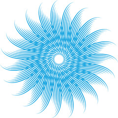 Obraz premium Abstract swirling blue and teal vector design
