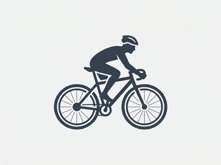 Fototapeta premium Minimal Cycling Sport Icon