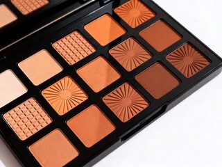 Fototapeta premium Cosmetic Eyeshadow Palette with Textured Shades