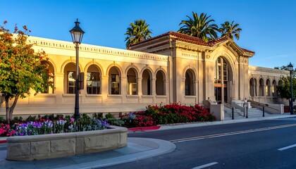 Obraz premium California Library Facade.