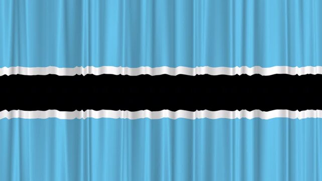 Botswana Curtain Flag Waving