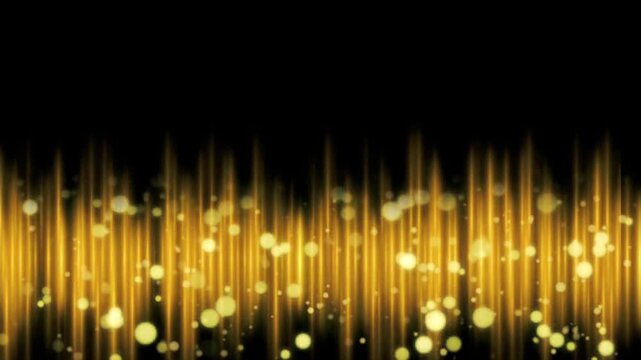 Realistic orange fire flames on black background.