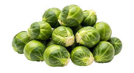 Fototapeta premium A pile of fresh green brussels sprouts