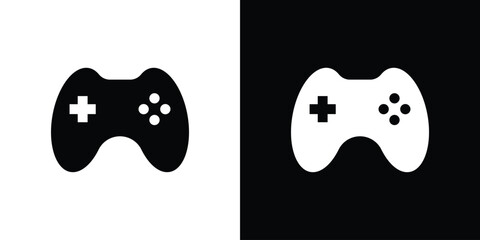 Game controller icon concept flat black vector. EPS10 © Rajes