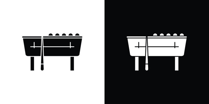 Pool table icon concept flat black vector. EPS10