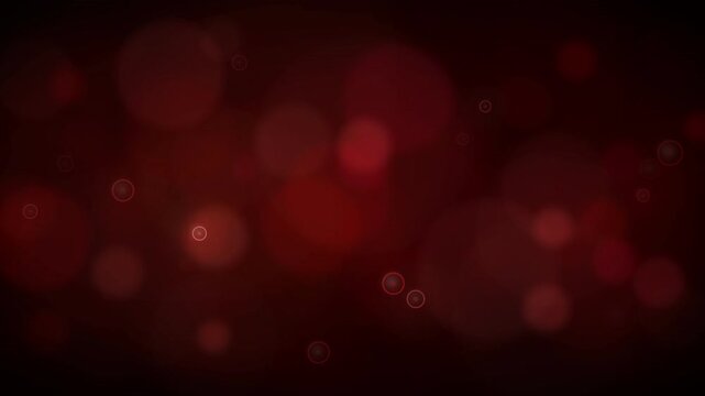 Ruby Red Bokeh Lights Animation - Rich Crimson Luxury Glow Background 4K Seamless Loop