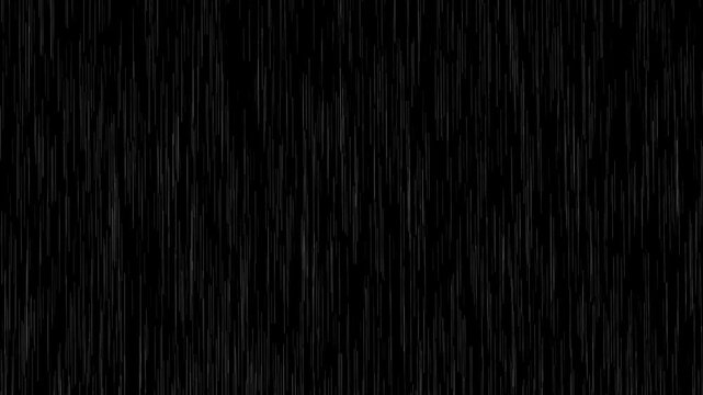 heavy rain looping over black background.Rainy Weather.Heavy rain and weather storm in raining season.Abstract vector background.seamlessly looped rain animation.