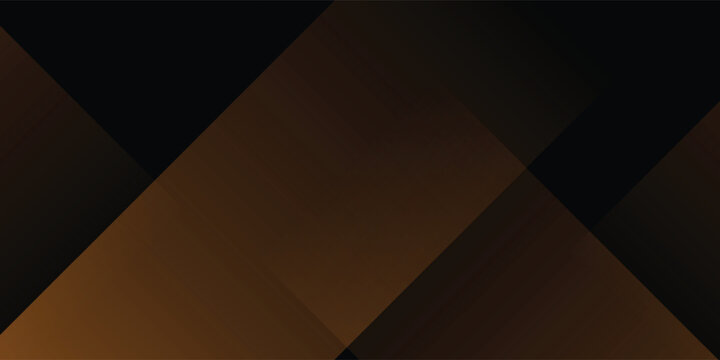 Abstract geometric background with overlapping orange and black rectangles. The background has a smooth, modern orange gradient texture. Dark gradient background with copy space.