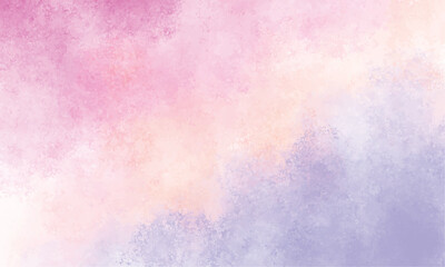Obraz premium Abstract pastel watercolor texture background in pink peach and purple 