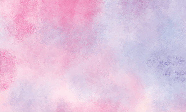 Abstract pastel watercolor texture background with soft pink and purple gradient
