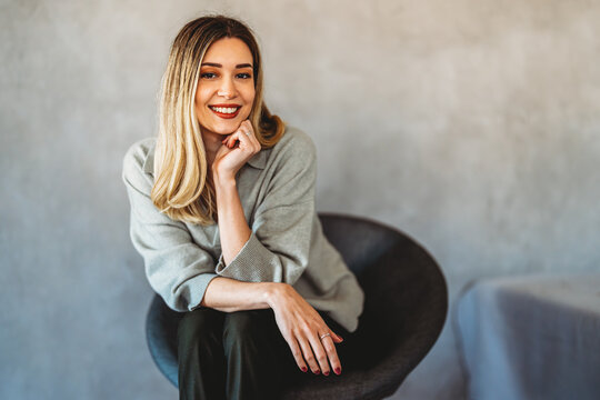 Woman posing with confidence, corporate branding, leadership representation, business communication