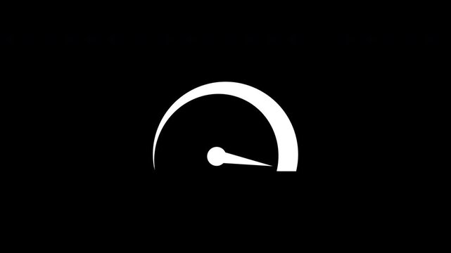 Speedometer Tachometer Gauge And Fast Acceleration Dashboard Loop Transparent Background Alpha Channel