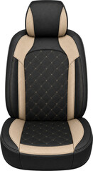 Naklejka premium Premium leather car seat cover isolated on transparent background