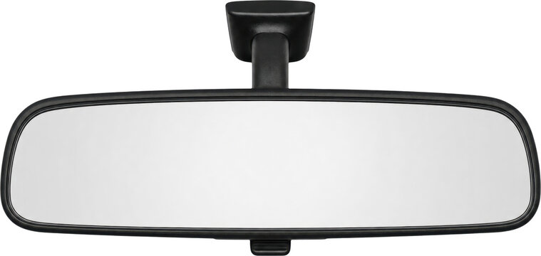 Rearview car mirror isolated on transparent background