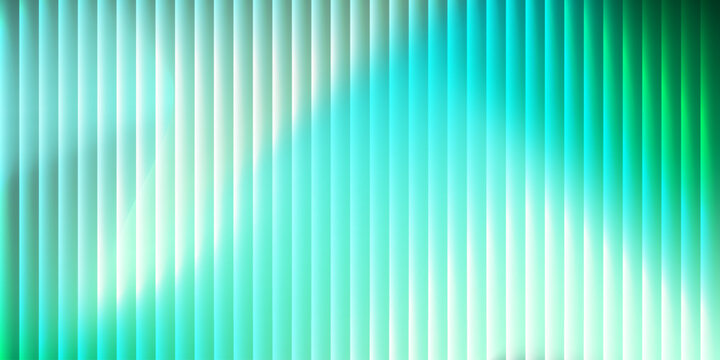 Light Green Background Glass Texture for Ribbed Glass Gradient and Effect Pattern Abstract, Background Glitch Soft with Linear Light Prism and Vibrant Geometric. Stripes Glass with Fluted Poster
