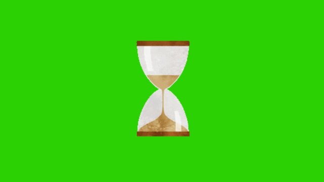 Hourglass Animation Green Screen Overlay