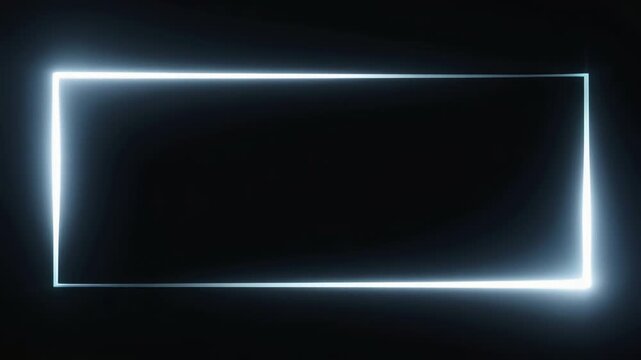 Rectangular frame forms from fast energy surge entering from all four corners