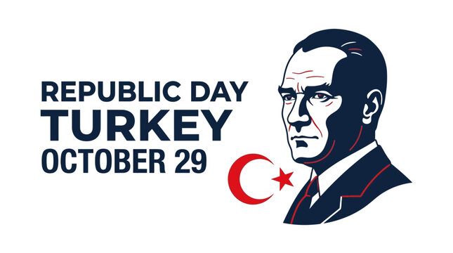 Turkish Republic Day October 29 Ataturk Graphic