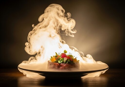 Gourmet dish presentation