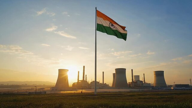 Nuclear power plant in India.