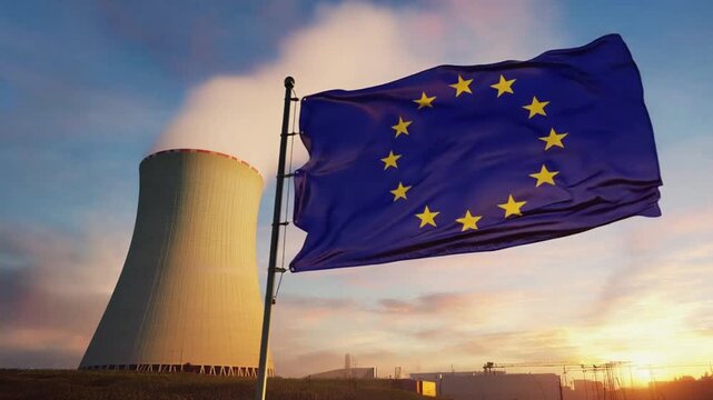 Nuclear power plant in Europe.