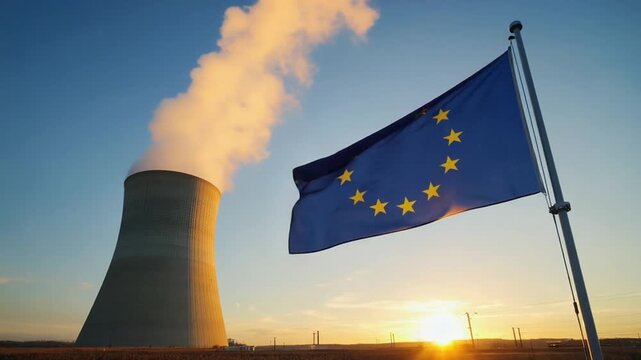 Nuclear power plant in Europe.