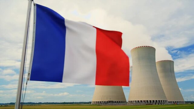 Nuclear power plant in France.