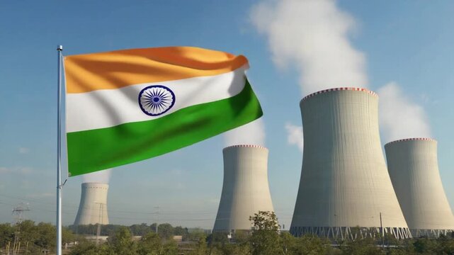 Nuclear power plant in India.