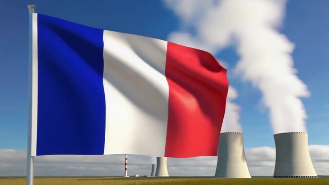 Nuclear power plant in France.