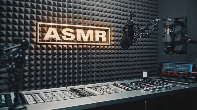 ASMR a recording studio.