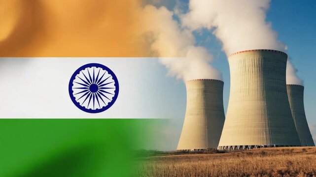 Nuclear power plant in India.