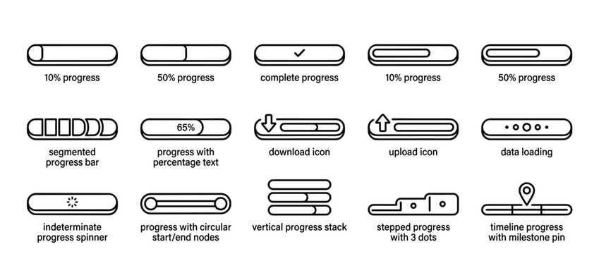Zipper slider collection showing multiple styles and finishes.