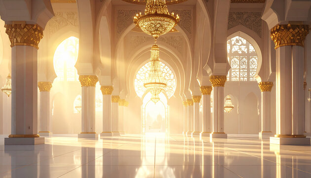 Grand interior architecture sunlight