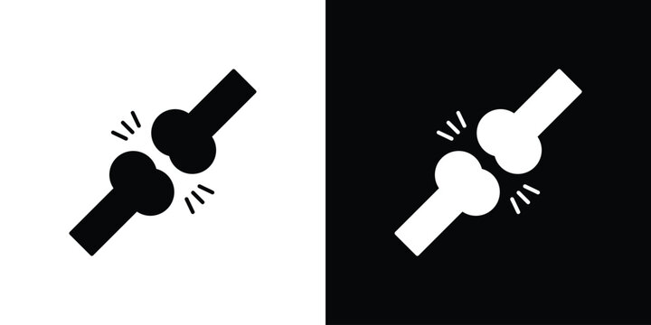 Bones icon. Flat filled symbols bundle