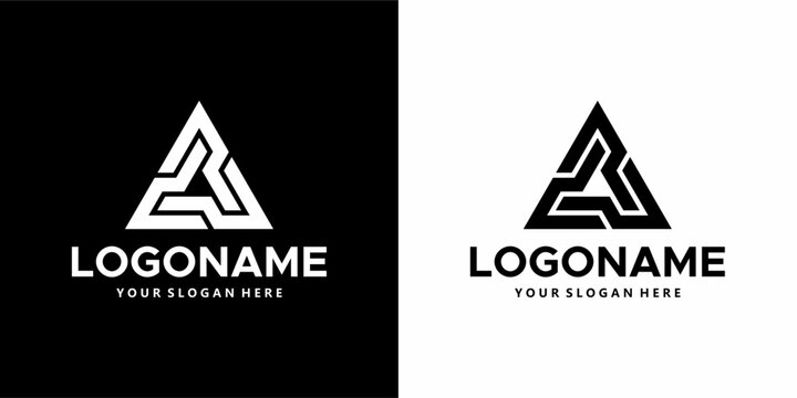 logo vector three triangle elements