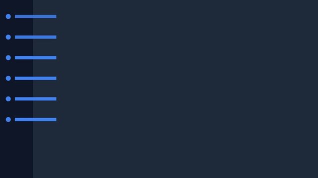 Minimalist ui dashboard loading animation with animated progress bars and data list interface