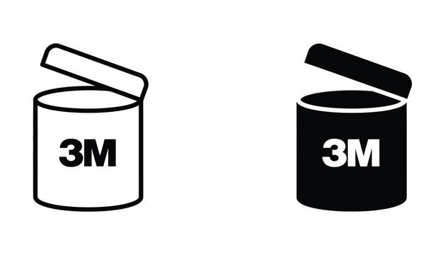 Open 3m product containers icon pair