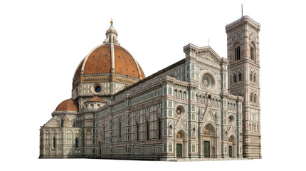 The historic Florence Cathedral stands majestically in Italy's cityscape with tower and dome