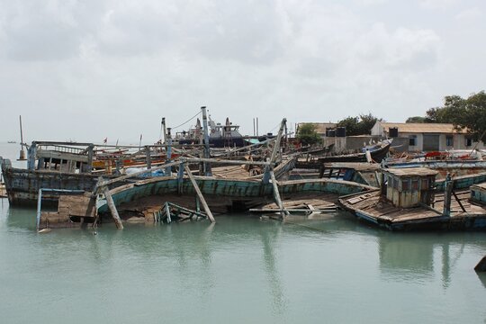 Okha-Bet Dwarka Ferry Terminal, Gujarat. India