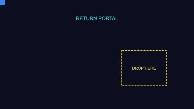 Digital return portal interface with drag and drop upload zone for e-commerce logistics and supply chain management software