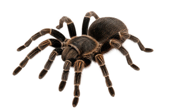 Tarantula spider isolated on transparent background.