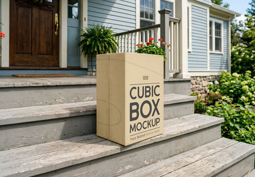 Shipping Box Mockup