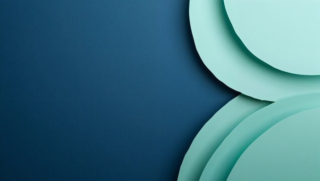 Generative AI creates abstract layered circular shapes with smooth textures