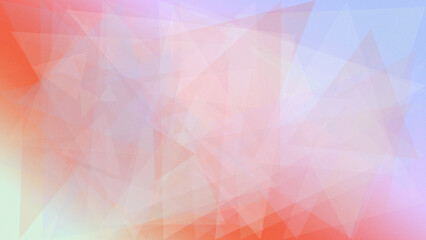 Fototapeta premium Soft pastel triangles and light flare create a calm, modern abstract background ideal for presentations, website headers, and branding designs.