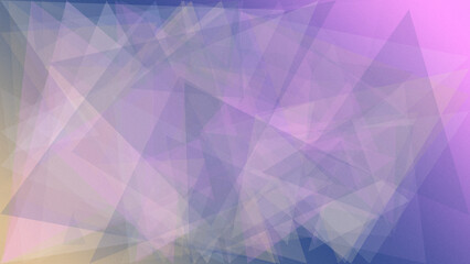 Obraz premium Dreamy purple geometric polygons blend into a soft gradient, creating a calm futuristic mood ideal for tech branding, wallpapers, presentations, and abstract design layouts.