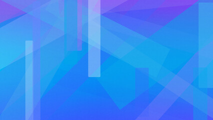 Obraz premium A serene abstract geometric background in layered blues, glowing purples, and soft gradients, ideal for tech banners, website headers, and creative motion design.