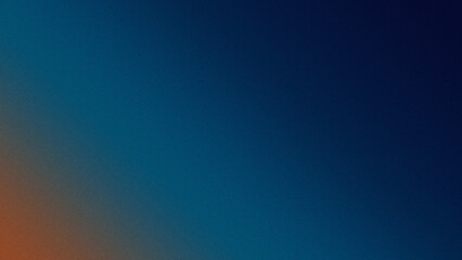 Fototapeta premium A soothing abstract gradient blends deep blue and warm orange tones, creating a calm cinematic atmosphere for backgrounds, web design, and creative branding.