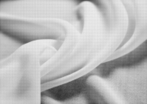 Large vector halftone fabric texture with a transparent background